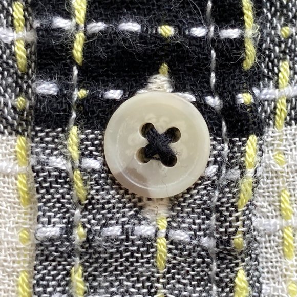 Pilcro Breezy Buttondown Checkered Blouse - Picture 9 of 13